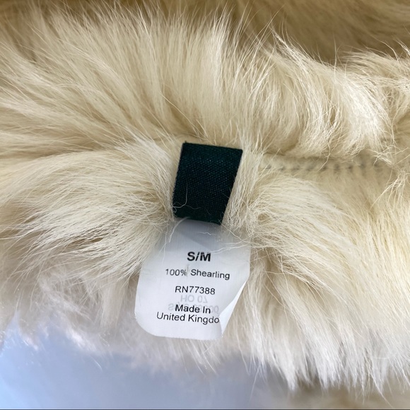 J. Crew Toscana Shearling Leather Trapper Hat Small / Medium - Picture 12 of 12